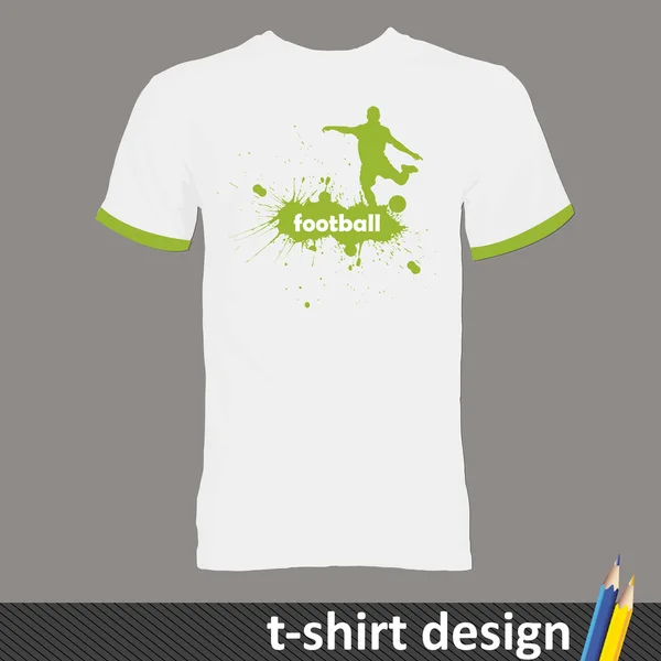 Σχεδιασμό t-shirts για την ποδοσφαιρική ομάδα — Διανυσματικό Αρχείο