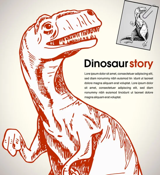 Tyrannosaurus illusztráció — Stock Vector