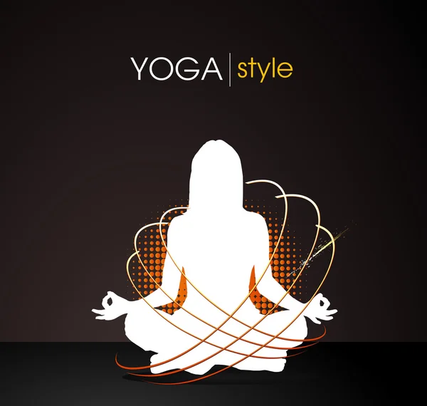 Estilo de yoga — Vector de stock