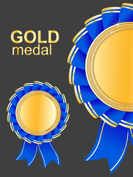 Award ingesteld medailles — Stockvector