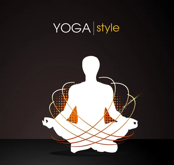 Estilo de yoga — Vector de stock
