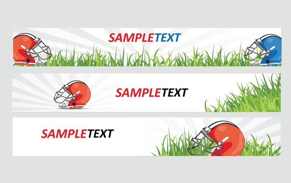 サッカー バナー — ストックベクタ
