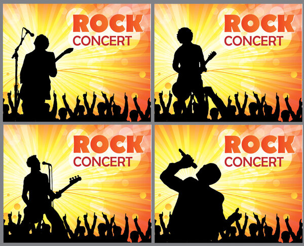 Концертный плакат с певцом
