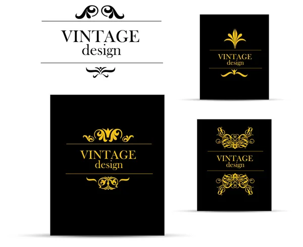 Tarjeta vintage — Vector de stock