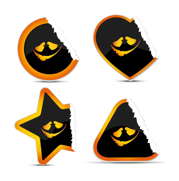 Halloween pictogrammen — Stockvector