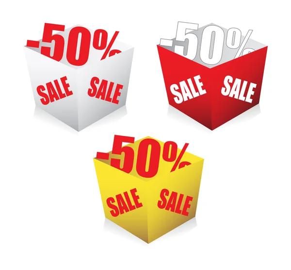 Sale box — Stock Vector