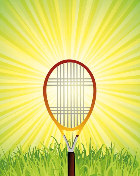 Afiche de tenis — Vector de stock