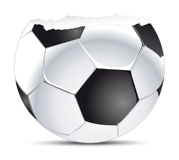 Signe de football créatif — Image vectorielle