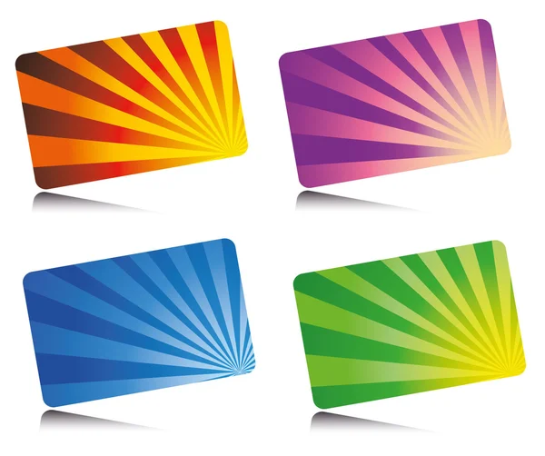 Cartes colorées — Image vectorielle