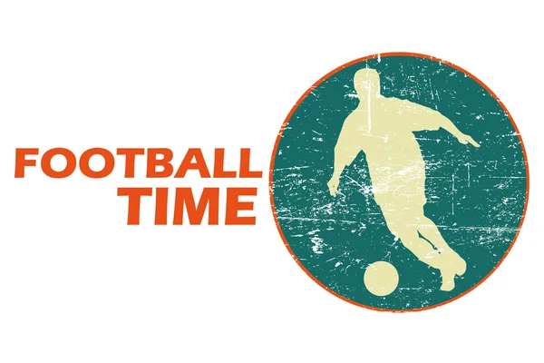 Affiche de football coloré — Image vectorielle