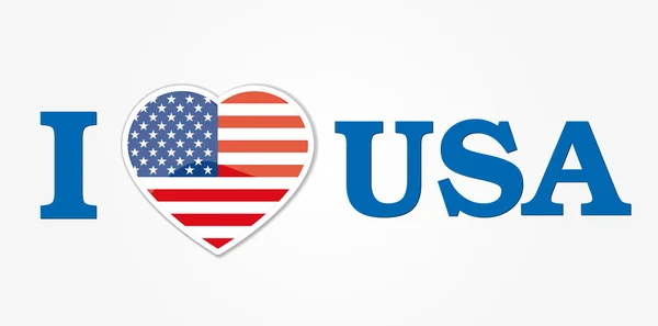 I love usa — Stock Vector