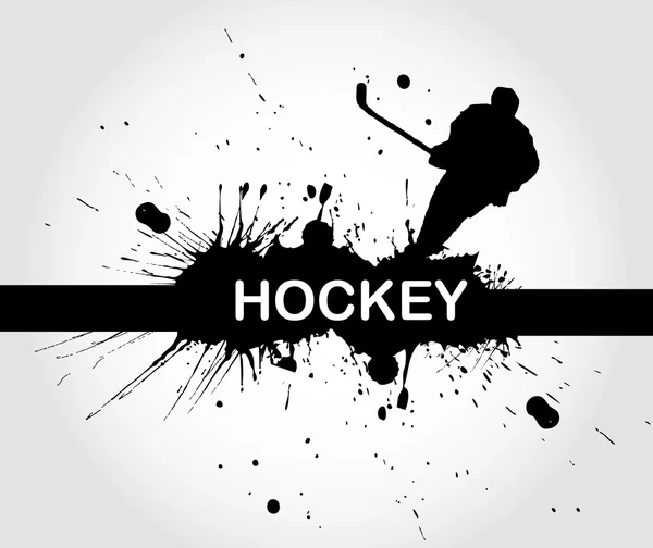 Hockey poster — Stock Vector