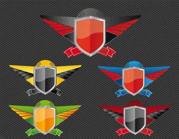 Shields set — Stockvector