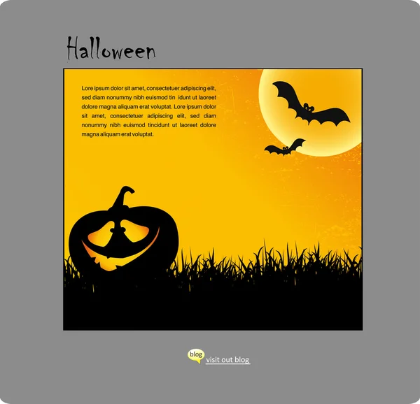 Cartaz de festa de Halloween —  Vetores de Stock