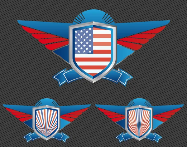 Американський щит — стоковий вектор