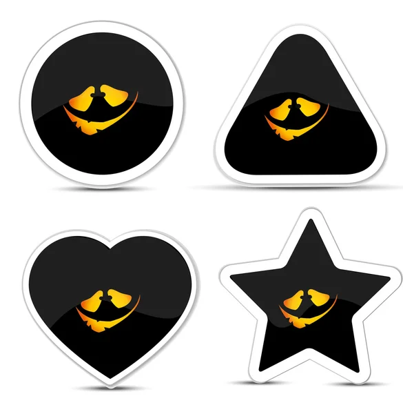 Halloween icons — Stock Vector