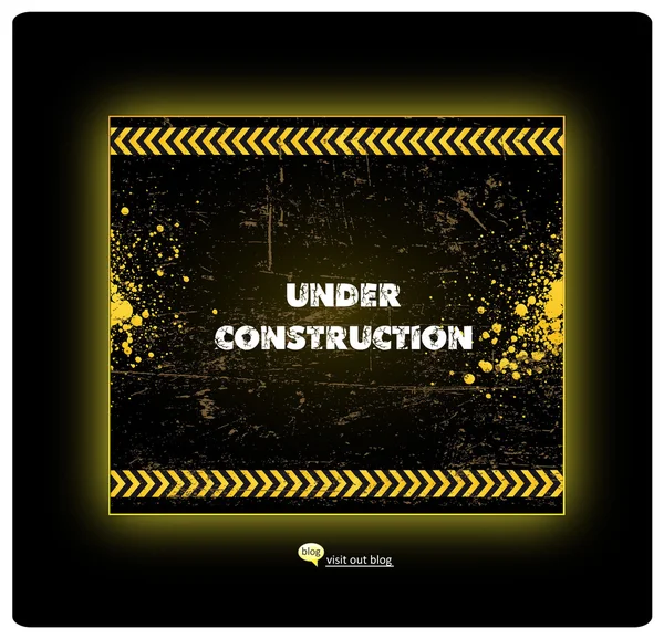 Under construction web site template — Stock Vector