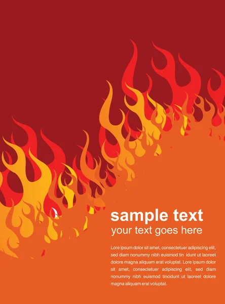 Fire flame background — Stock Vector