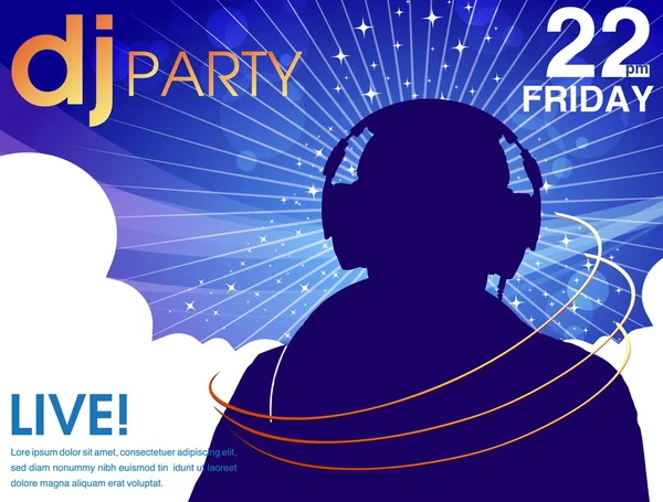 DJ parti afişi