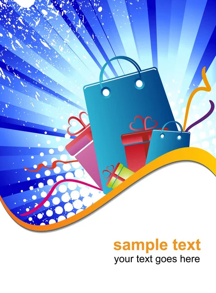 Affiche shopping — Image vectorielle