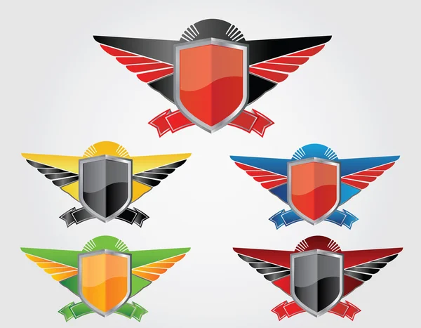 Shields set — Stockvector