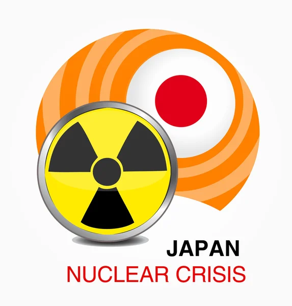 Atomkrise in Japan — Stockvektor