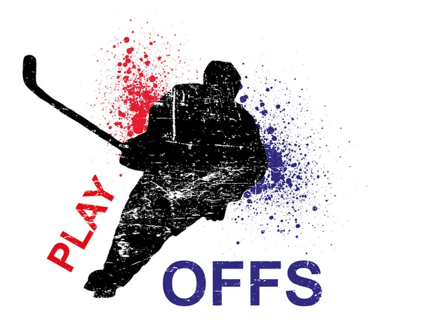 Manifesto di hockey — Vettoriale Stock