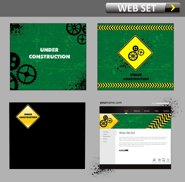 Business web site design template — Stock Vector