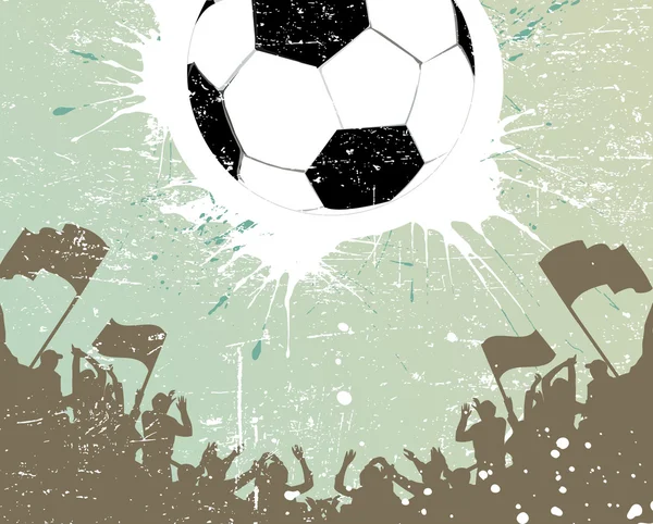 Cartaz de futebol — Vetor de Stock