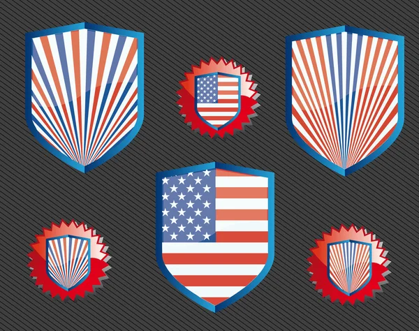 American shield — Stock Vector