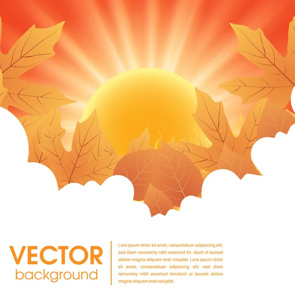 Autumn poster — Stock Vector