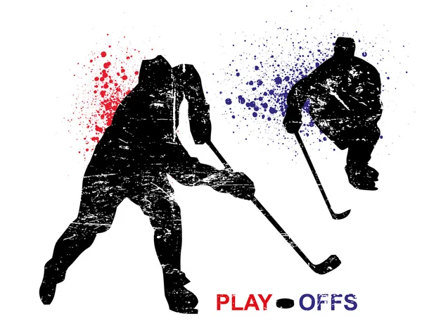 Hockey poster — Stock Vector