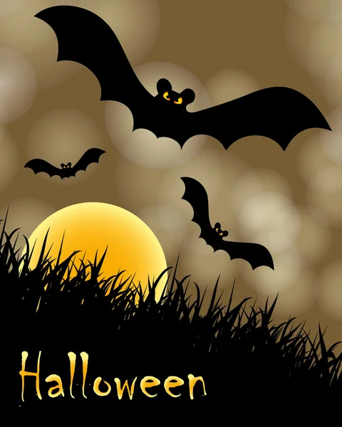 Halloween poster petrecere de vacanță — Vector de stoc