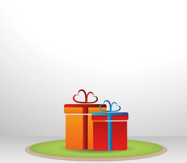 Caja de regalo con cinta Ilustraciones De Stock Sin Royalties Gratis