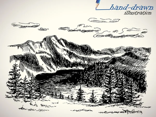 Picturesque landscape — Stock Illustration Picturesque landscape Royalty Free Stock Illustrations