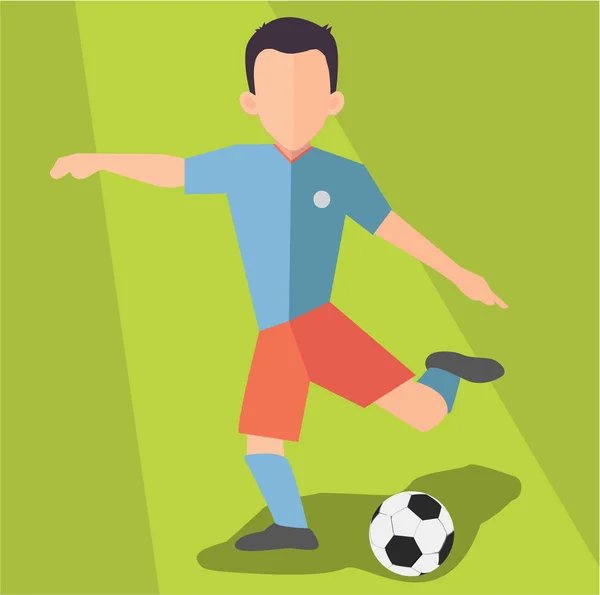 Giocatore di calcio — Vettoriale Stock