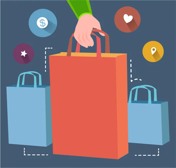 Shopping koncept — Stock vektor