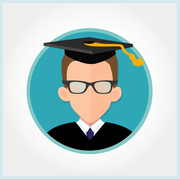 Graduate student icon Vector Graphics