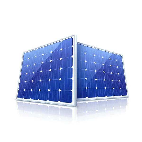 Panel solar. ilustración de alta calidad — Vector de stock