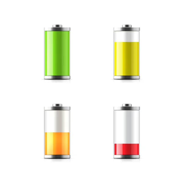 Battery charging. Isolated on white background — Stock Vector