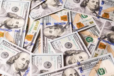 para Amerikan dolarları bolluğu