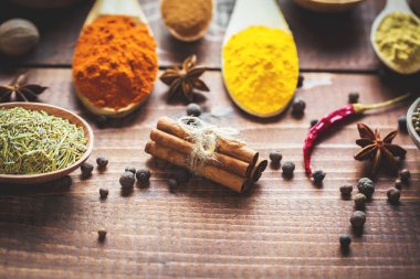 Güzel renkli baharat