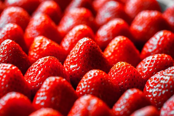 Background from freshly strawberries — Stock Photo, Image