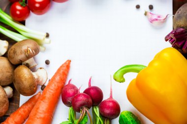 Güzel arka plan sağlıklı organik yeme