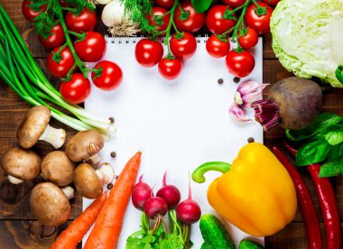 Güzel arka plan sağlıklı organik yeme