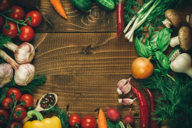 Güzel arka plan sağlıklı organik yeme