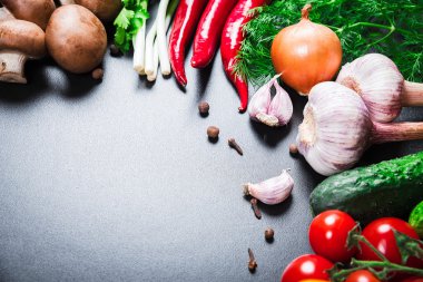 Güzel arka plan sağlıklı organik yeme