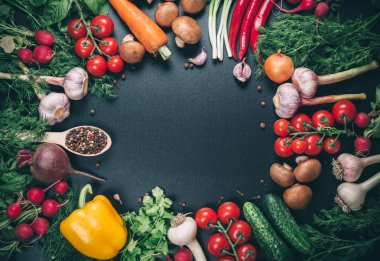 Güzel arka plan sağlıklı organik yeme