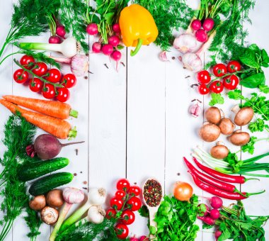 Güzel arka plan sağlıklı organik yeme