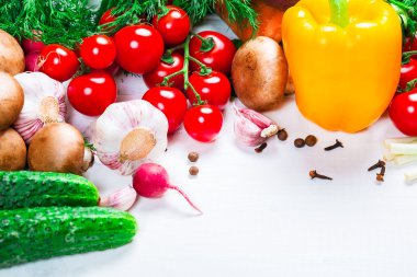 Güzel arka plan sağlıklı organik yeme